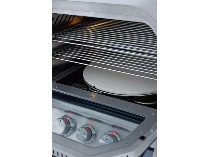 Horno de exterior de encimera Blaze de 26 pulgadas con asador y funda para encimera 