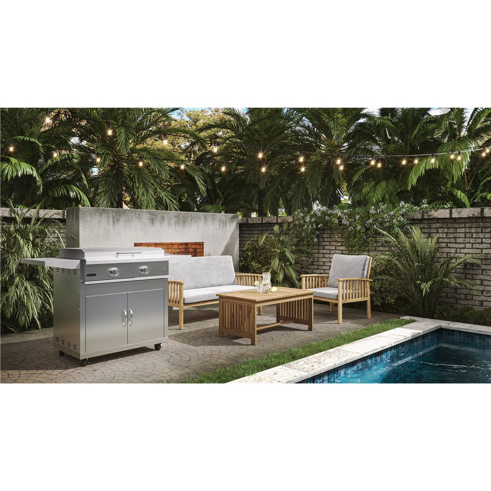 Broilmaster B-Series Griddle 32 Freestanding Stainless Steel Gas Griddle (BSB322GN)