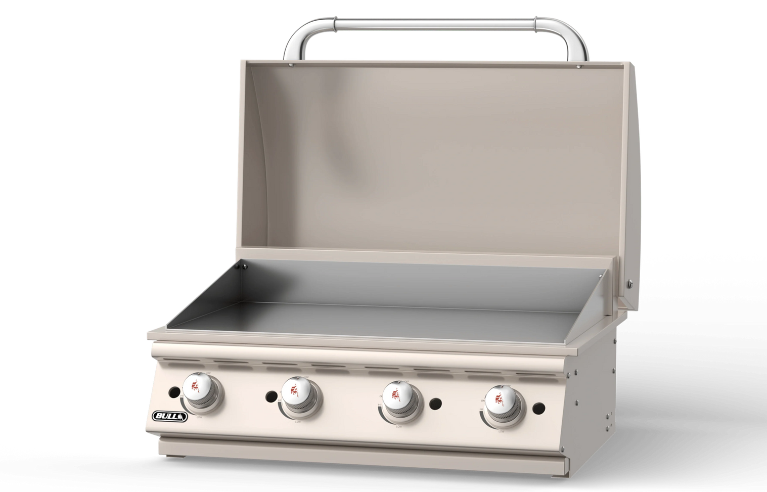 Bull Grills 30-Inch Stockman Commercial Style Stainless Steel 4-Burner Built-In Gas Griddle (92008/9)