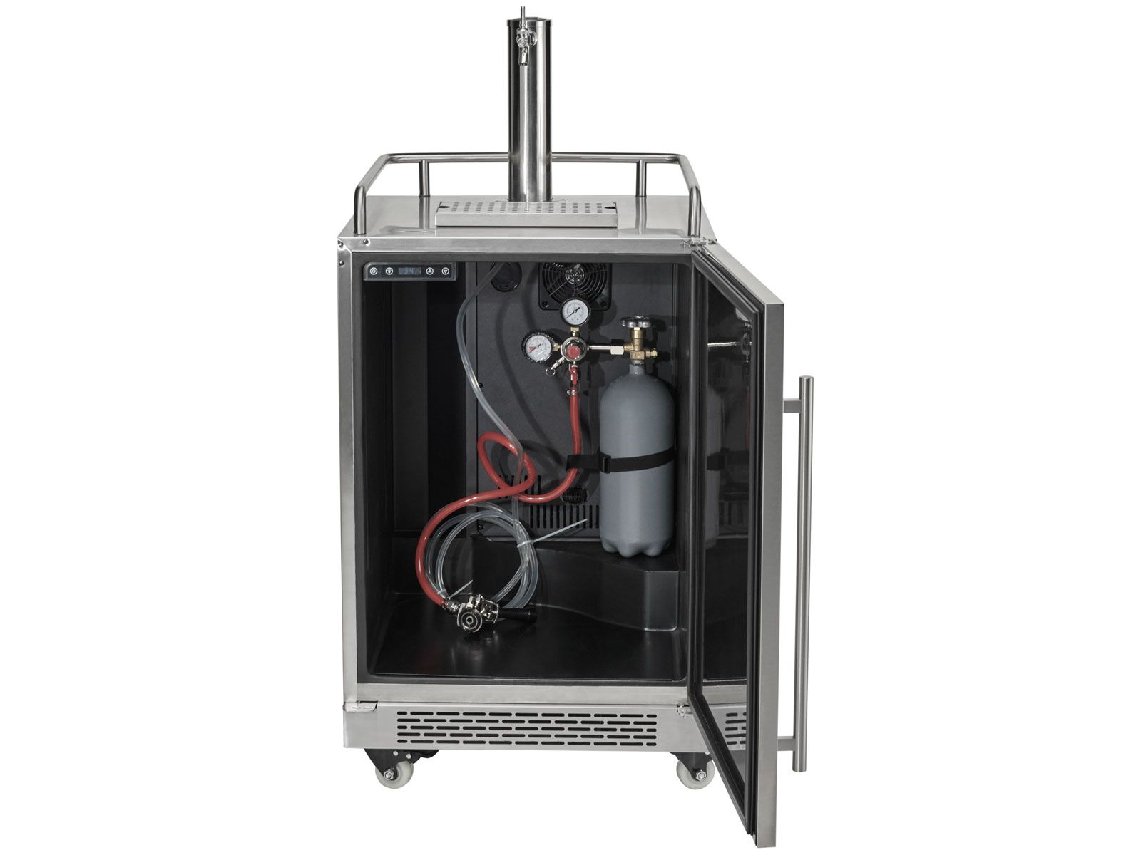 coyote 24-inch outdoor rated single tap kegerator