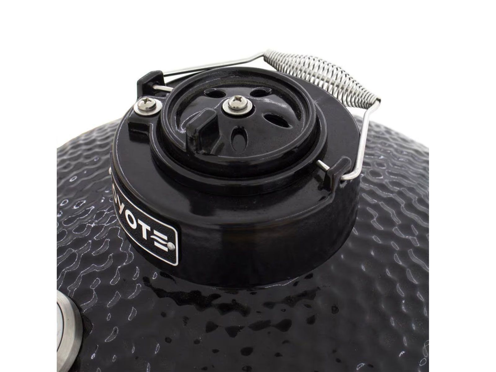 coyote asado ceramic grill with asado smoker insert sleeve