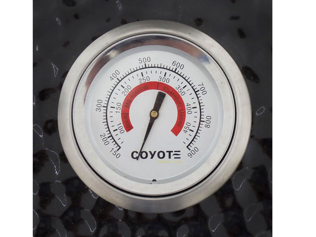 Parrilla de cerámica para asado Coyote con funda para ahumador 