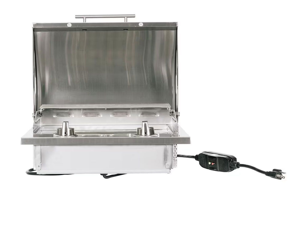 Parrilla eléctrica portátil Coyote de 18 pulgadas y 1300 vatios 