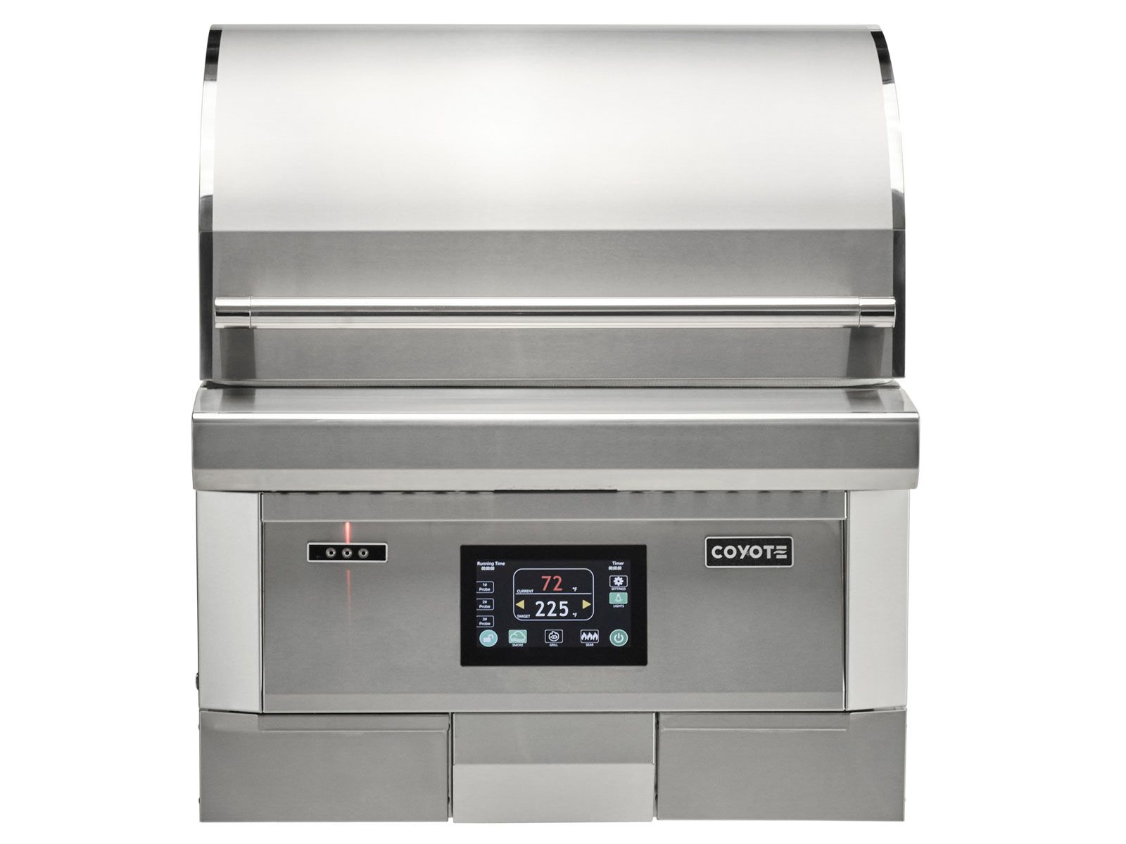 Parrilla de pellets empotrada de última generación Coyote de 28 pulgadas 