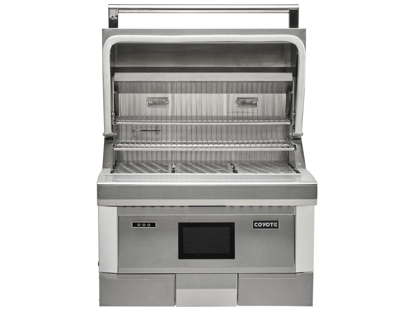 Parrilla de pellets empotrada de última generación Coyote de 28 pulgadas 