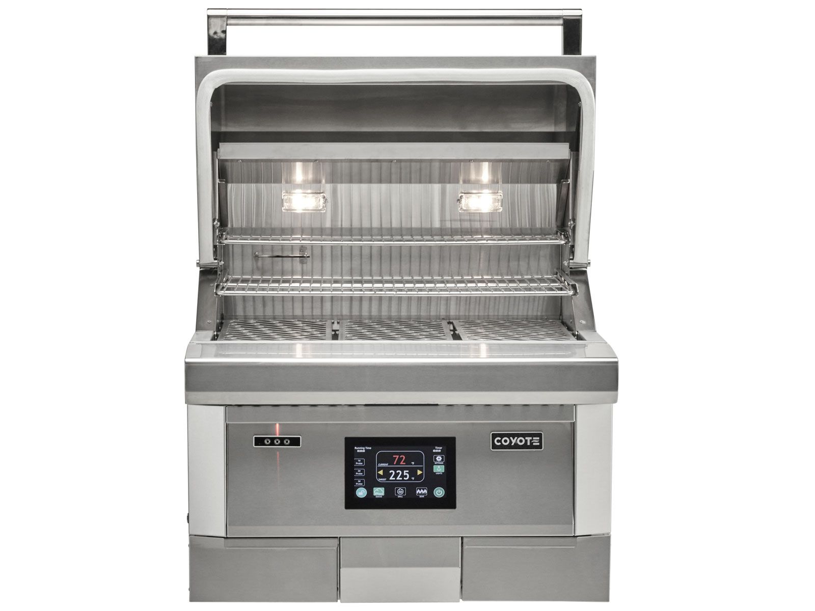 Parrilla de pellets empotrada de última generación Coyote de 28 pulgadas 