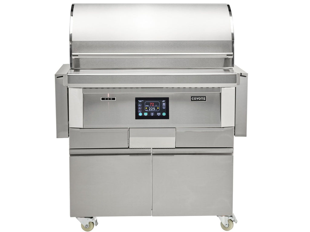 coyote next-gen 36-inch pellet grill with cart