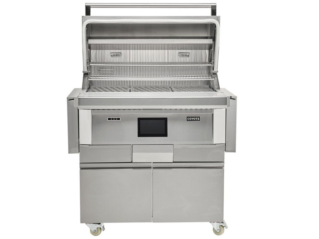 coyote next-gen 36-inch pellet grill with cart