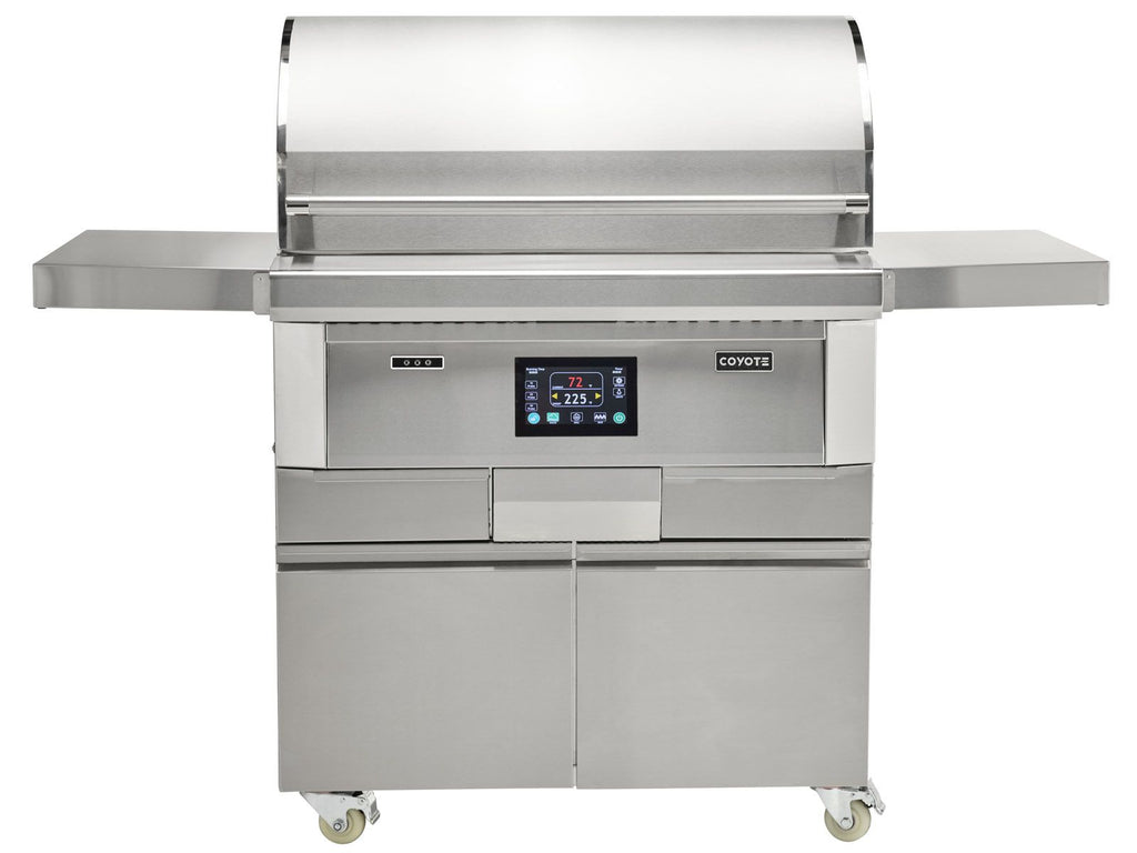 coyote next-gen 36-inch pellet grill with cart