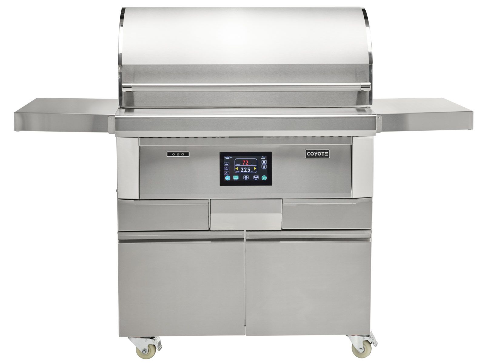 Parrilla de pellets Coyote Next-Gen de 36 pulgadas con carrito 