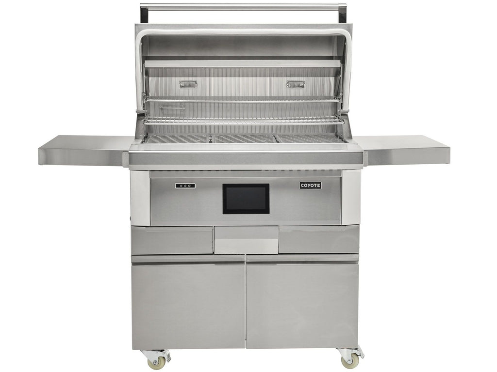 coyote next-gen 36-inch pellet grill with cart