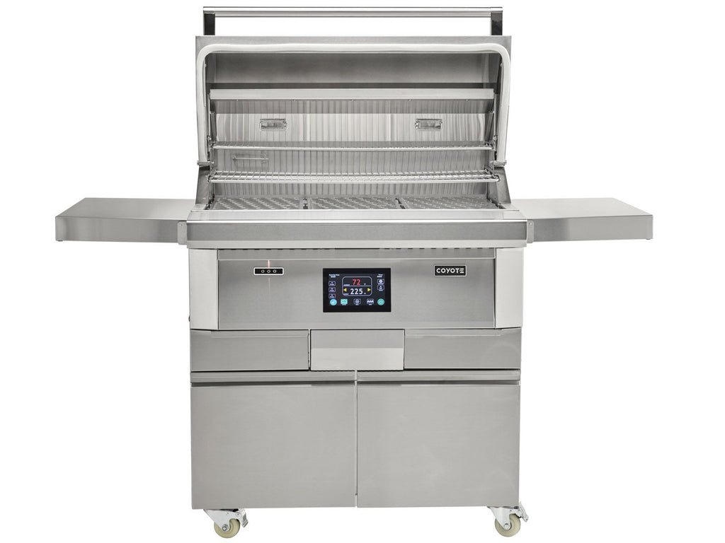 coyote next-gen 36-inch pellet grill with cart