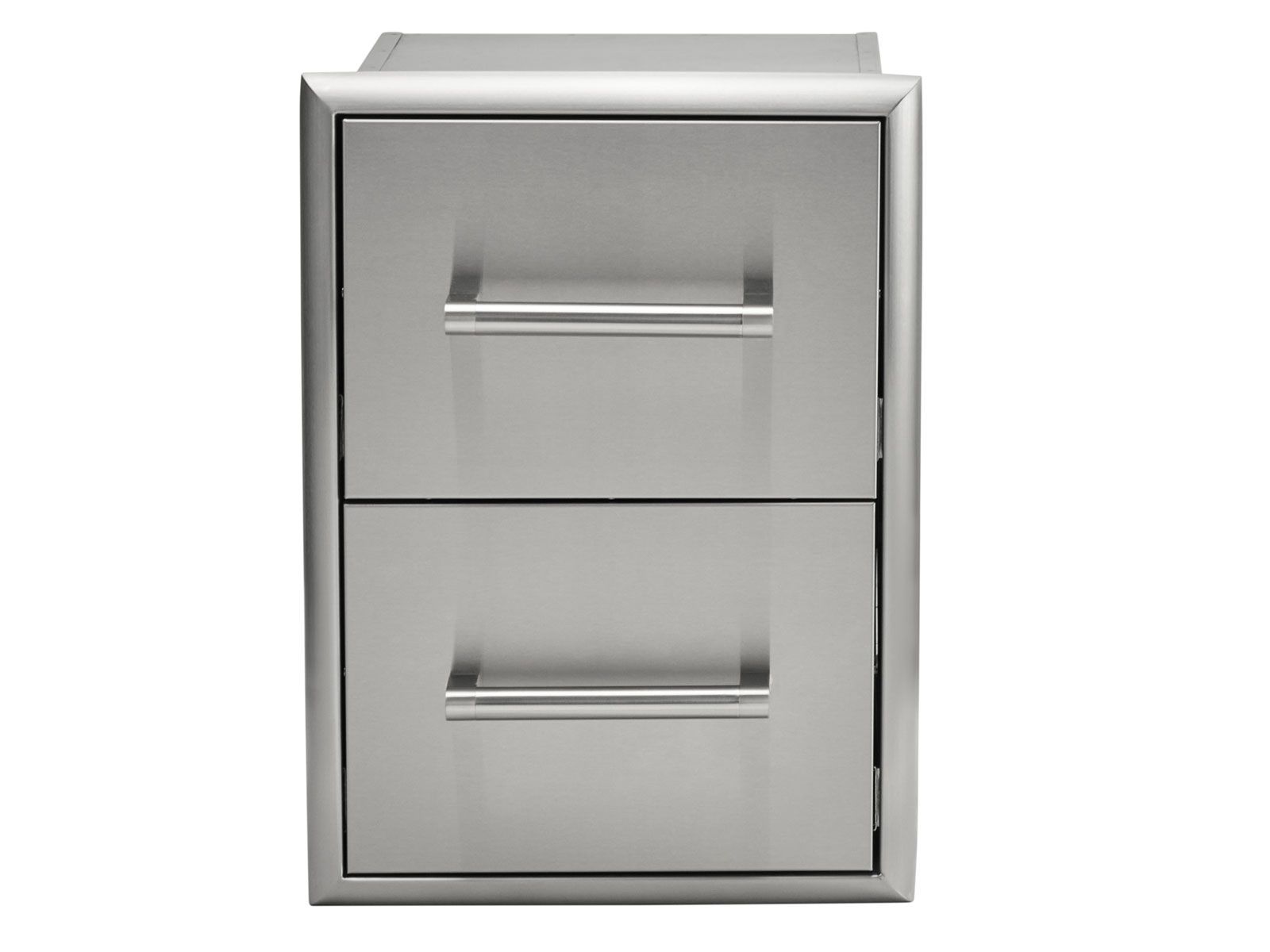Haven 6 ft. outdoor kitchen island w/ coyote c-series 30-inch grill, double access door & 2 drawer cabinet - harbor gray
