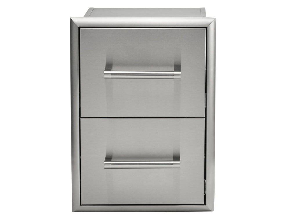 haven 6 ft. outdoor kitchen island w/ coyote c-series 30-inch grill, 31" dry pantry & 2 drawer cabinet - harbor gray