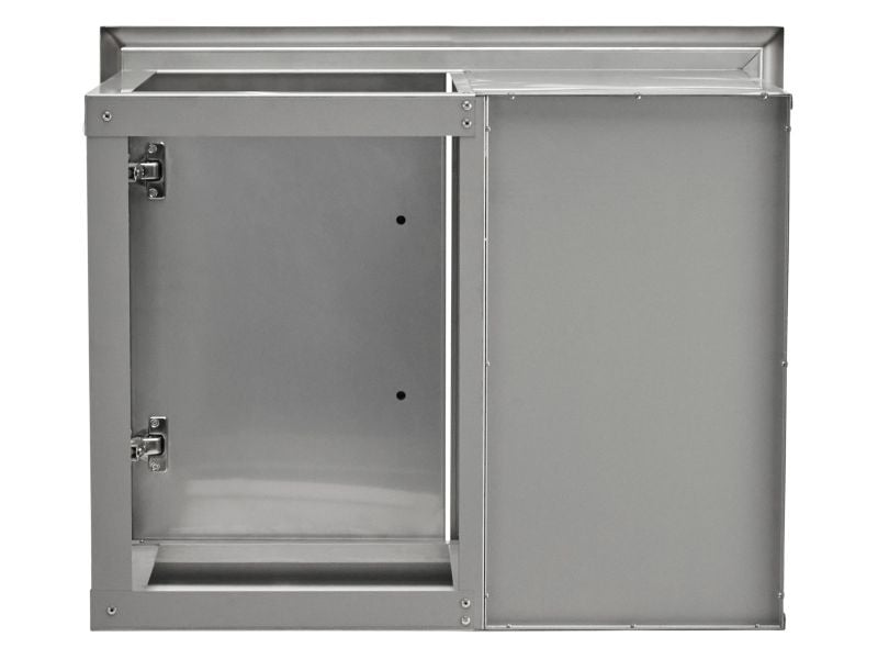 haven 6 ft. outdoor kitchen island w/ coyote sl-series 30-inch grill & 31" dry pantry - habor gray