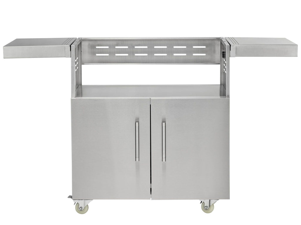 coyote c-series 34-inch 3-burner freestanding gas grill on cart