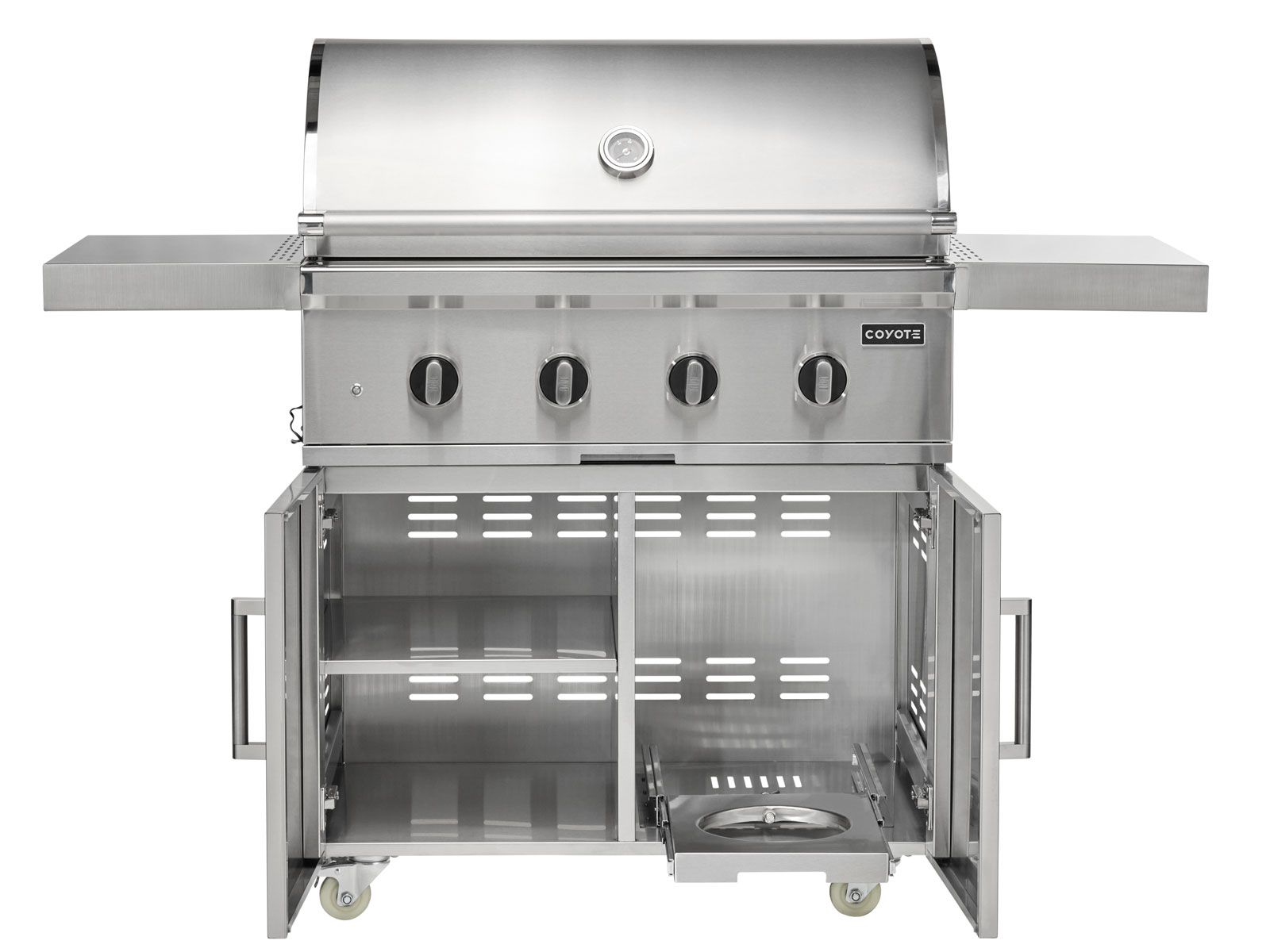 Parrilla de gas independiente Coyote CL-Series de 36 pulgadas y 4 quemadores en carrito 