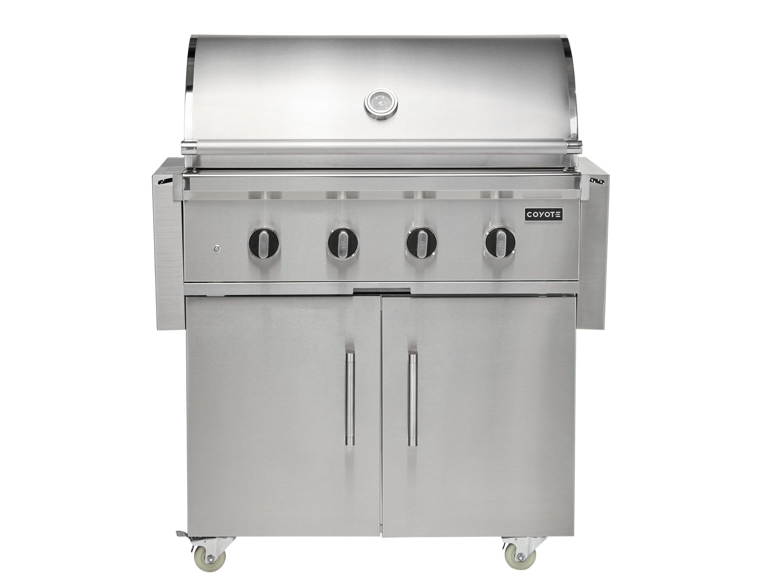 Parrilla de gas independiente Coyote CL-Series de 36 pulgadas y 4 quemadores en carrito 