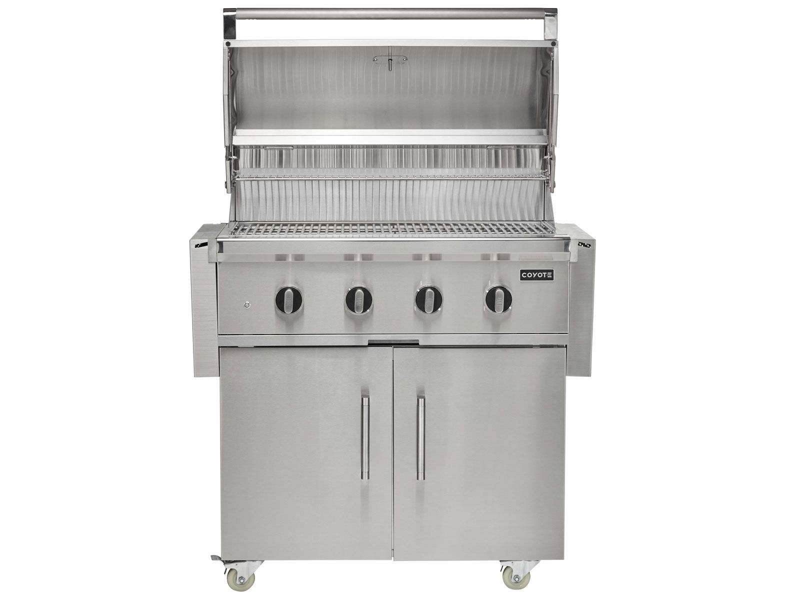 Parrilla de gas independiente Coyote CL-Series de 36 pulgadas y 4 quemadores en carrito 