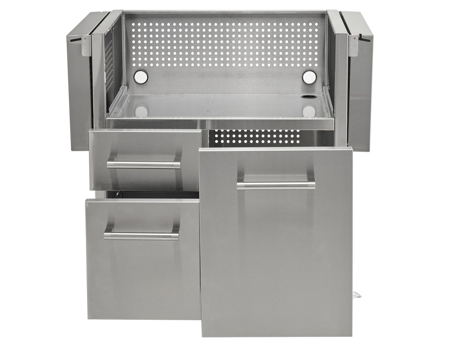 Carrito para parrilla de gas Coyote de 30 pulgadas con superficie plana 