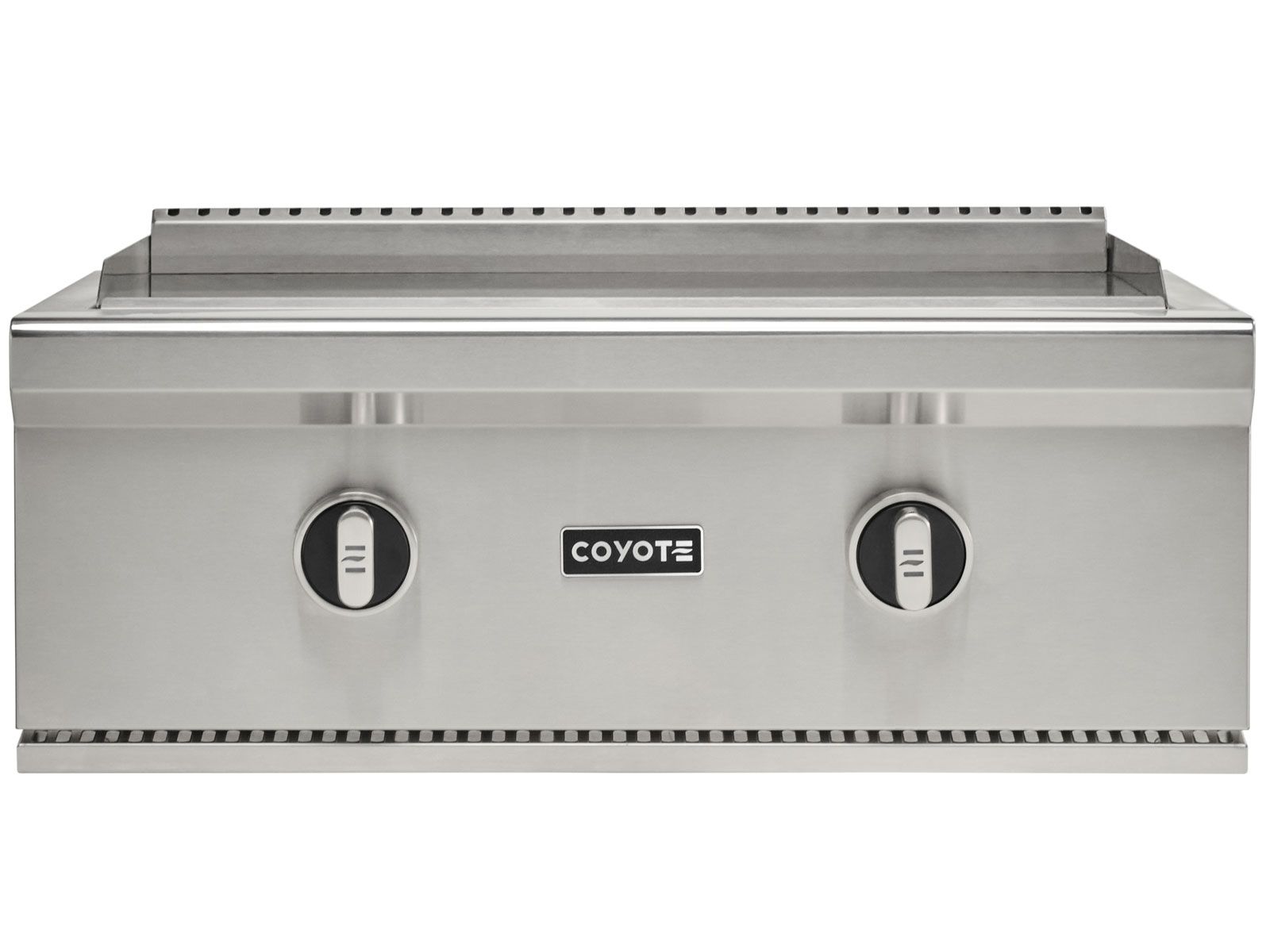 Parrilla de gas Coyote de 30 pulgadas con superficie plana en carrito 