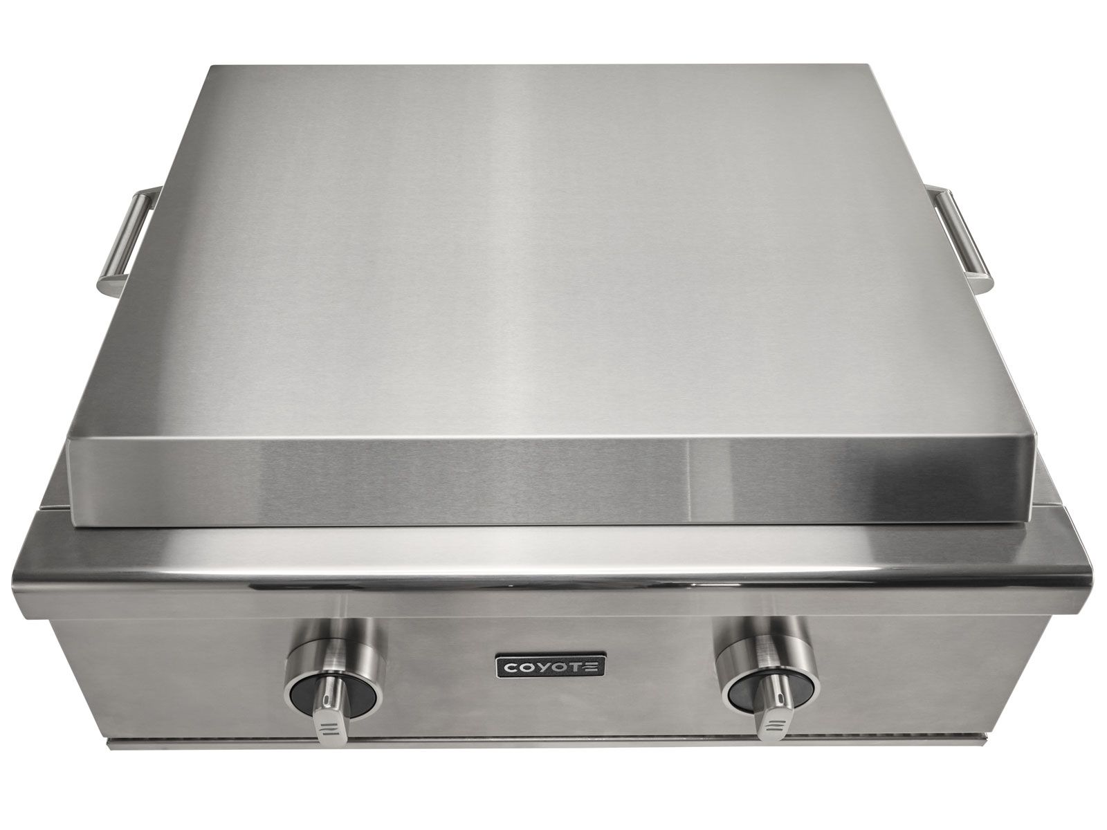 Parrilla de gas Coyote de 30 pulgadas con superficie plana en carrito 