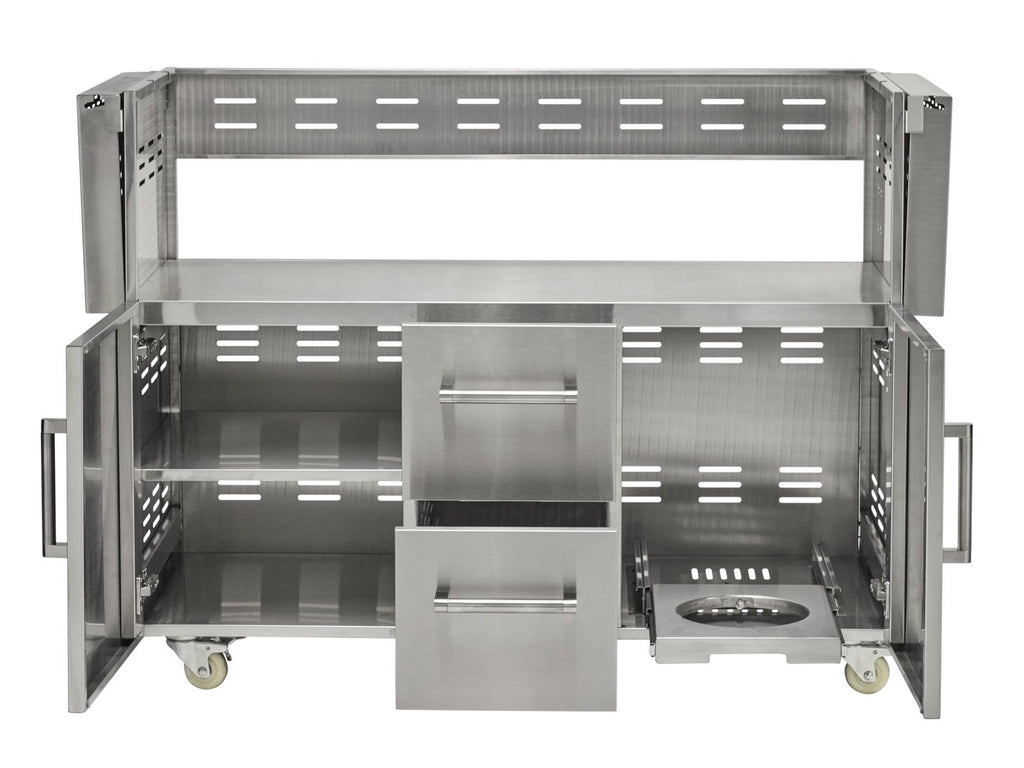 Carrito de parrilla Coyote para parrillas híbridas o combinadas de 50 pulgadas 