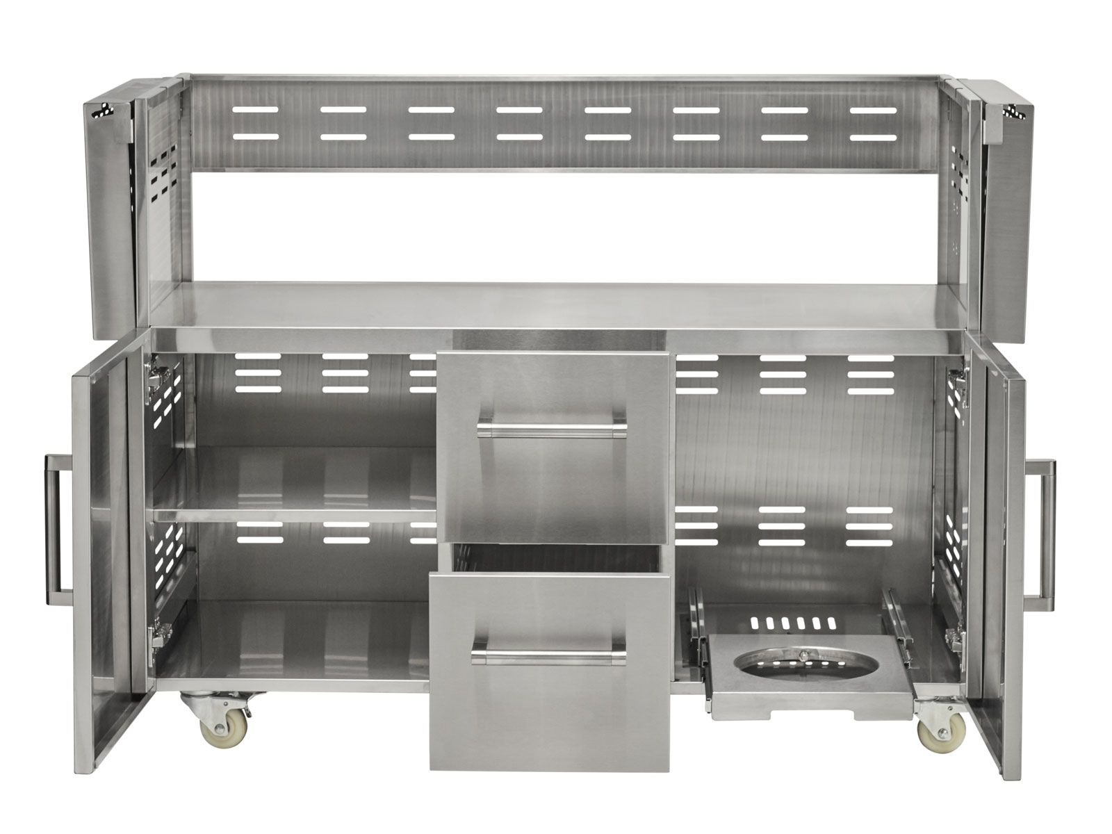 Carrito de parrilla Coyote para parrillas híbridas o combinadas de 50 pulgadas 