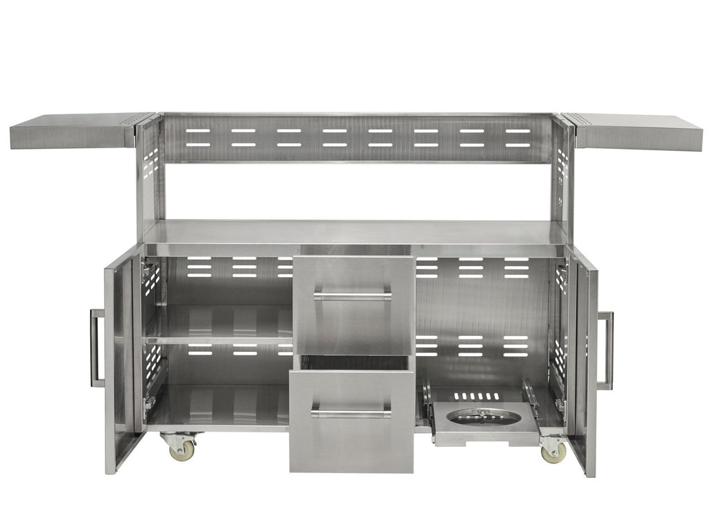 Carrito de parrilla Coyote para parrillas híbridas o combinadas de 50 pulgadas 