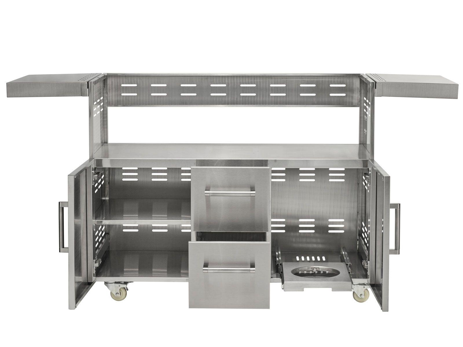 Carrito de parrilla Coyote para parrillas híbridas o combinadas de 50 pulgadas 