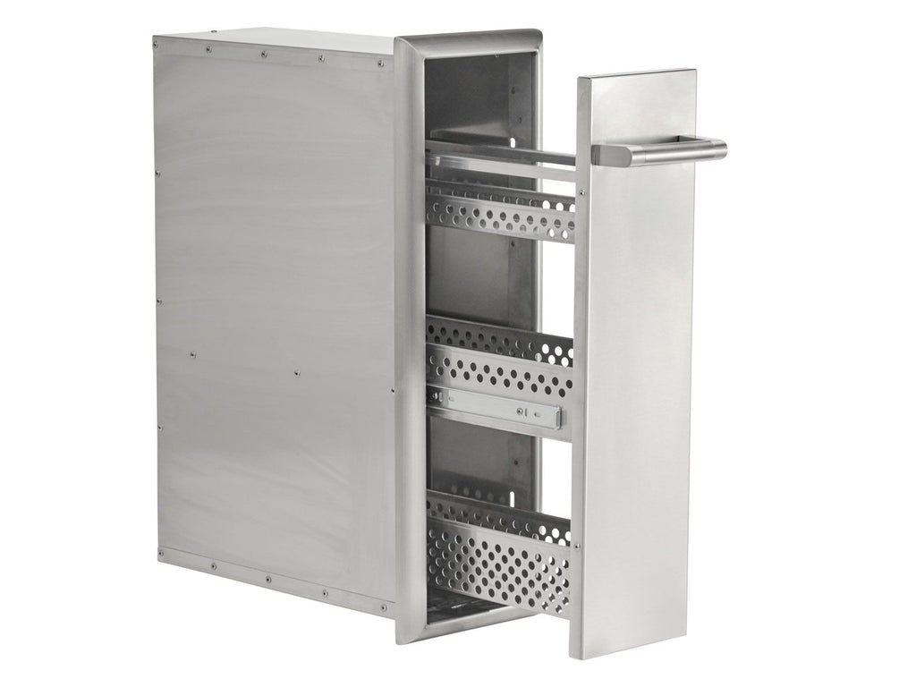 Estante para especias de acero inoxidable Coyote de 9 pulgadas 