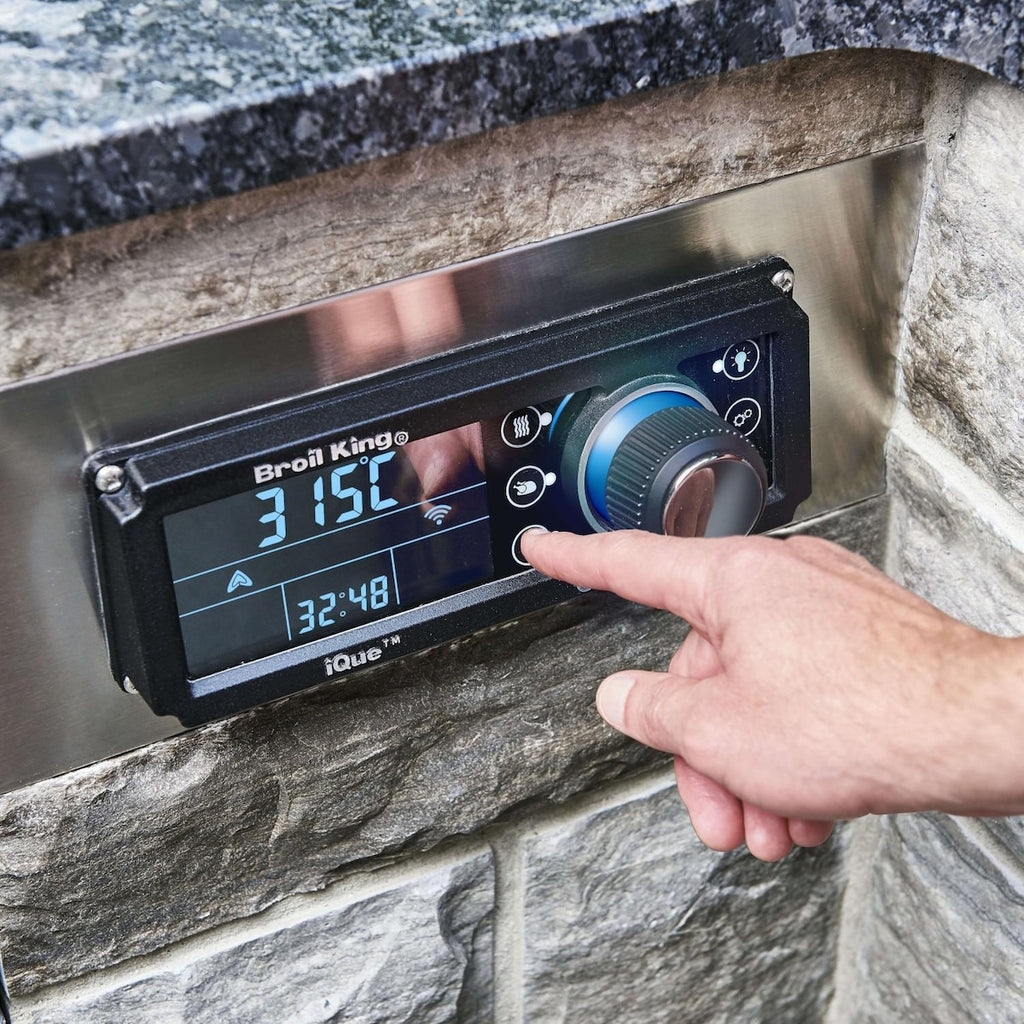 Broil King Imperial QS590 5-Burner Built-In Gas Grill With Rotisserie, Side Burner & iQue™ Technology Control