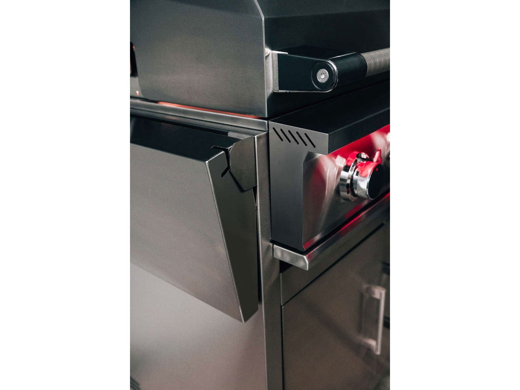Parrilla de gas independiente TrueFlame Serie E de 32 pulgadas y 4 quemadores 