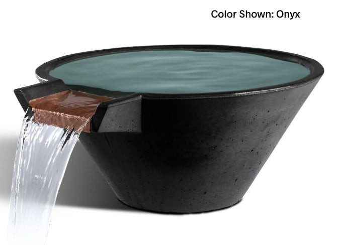 Cascade Conical Concrete Water Bowl