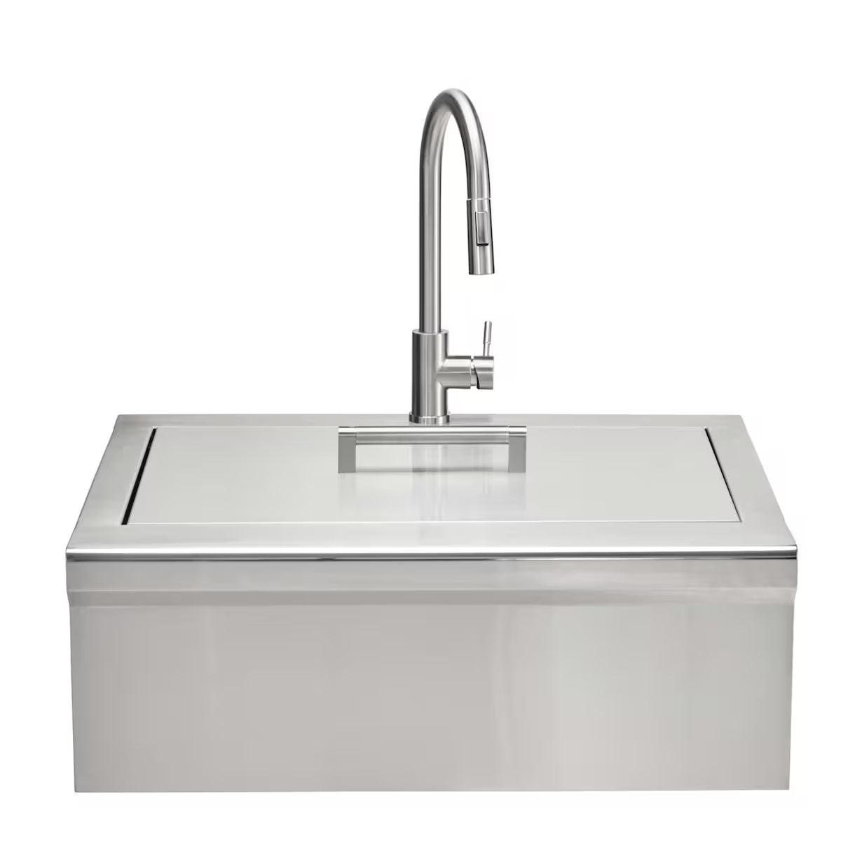 Coyote 30-Inch Farmhouse Apron Front Stainless Steel Outdoor Sink