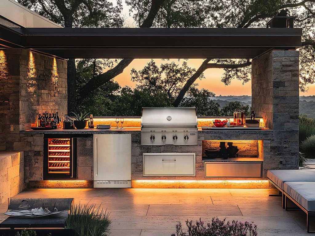 Parrilla de gas empotrada Coyote serie CL de 36 pulgadas y 4 quemadores 