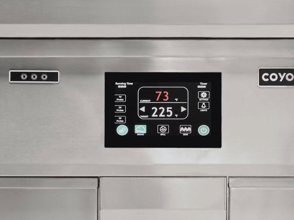 Parrilla de pellets empotrada de última generación Coyote de 28 pulgadas 
