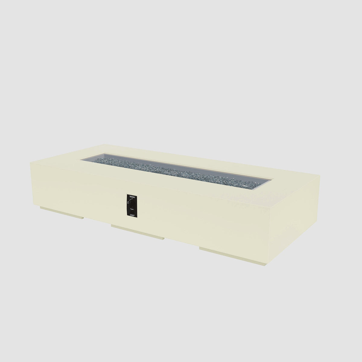 84-inch Cove Concrete Linear gas fire pit in Linen