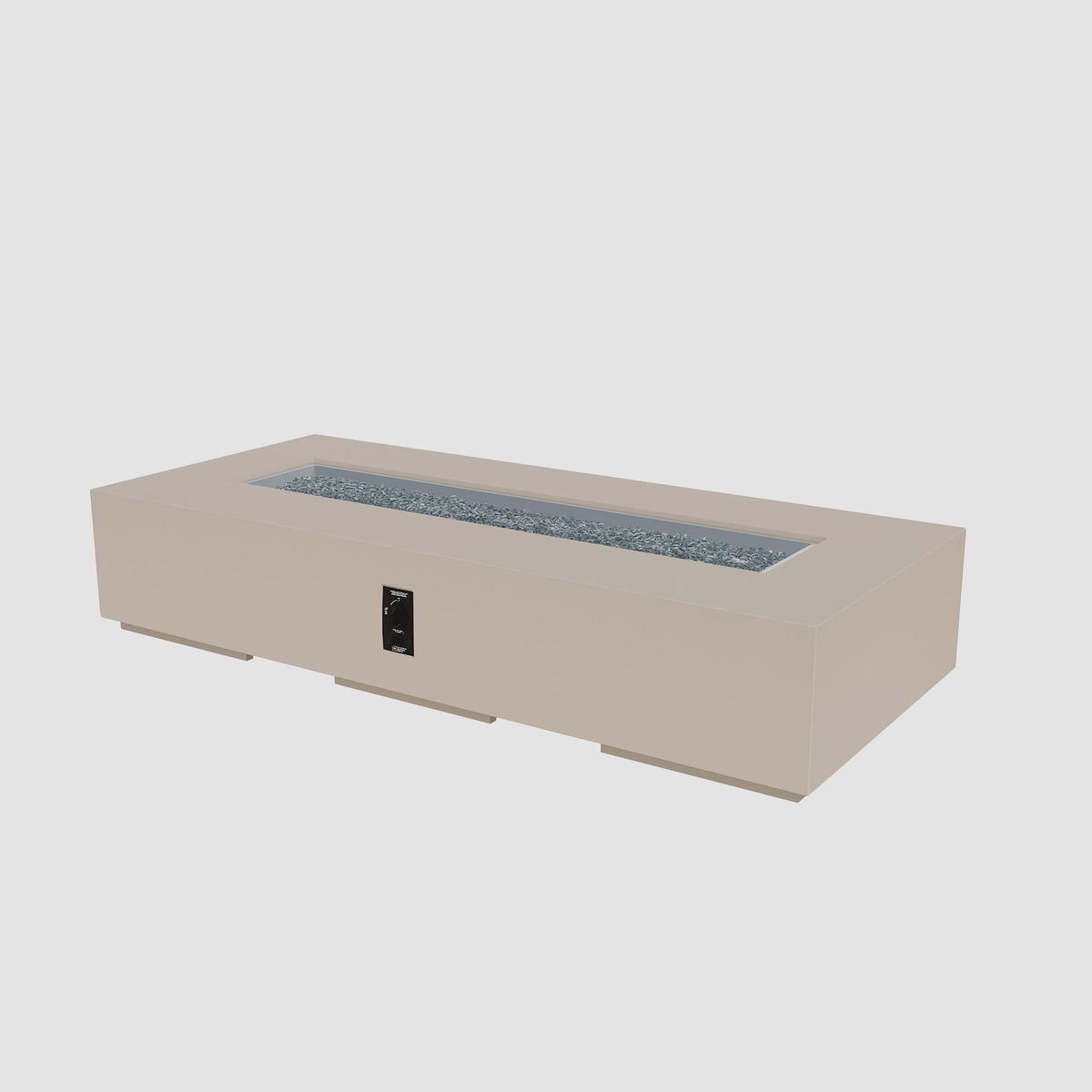 84-inch Cove Concrete Linear gas fire pit in Latte