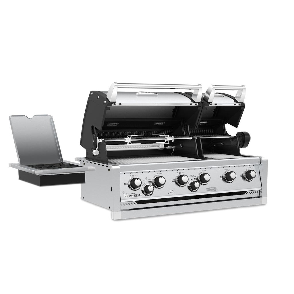 Broil King Imperial S690 6-Burner Built-In Gas Grill With Rotisserie & Side Burner