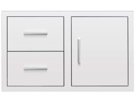 American Made Grills 36-Inch 2-Drawer and Access Door Combo - DC2-36-AMG
