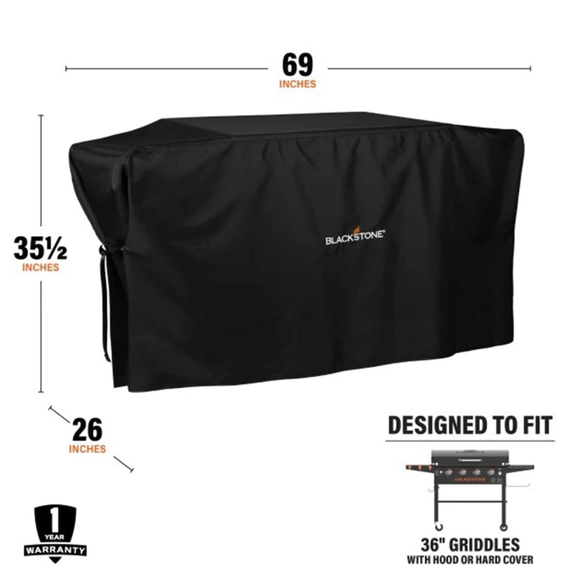 Blackstone Cover For 36-Inch Griddle Station W/ Hood