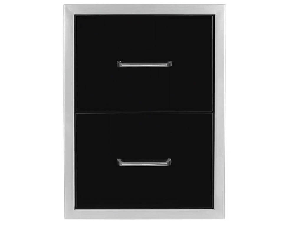 Wildfire 16 X 22 Black 304 Stainless Steel Double Access Drawer