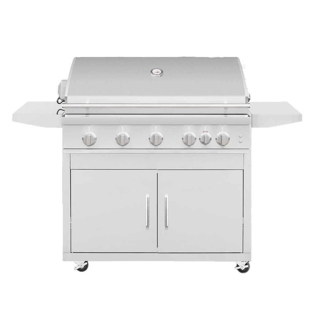 Summerset Sizzler 40-Inch 5-Burner Freestanding Gas Grill (SZR40+CART)