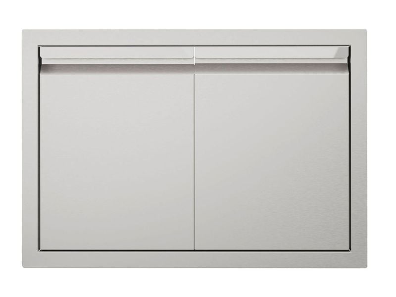 Videl 12-Ft Maestro L-Shaped Outdoor Kitchen Island with Gran Fuego 42-Inch 5-Burner Gas Grill, 30-Inch Gran Plancha Griddle, Double Side Burner, 4.5 Cu. Ft. Refrigerator and Sink