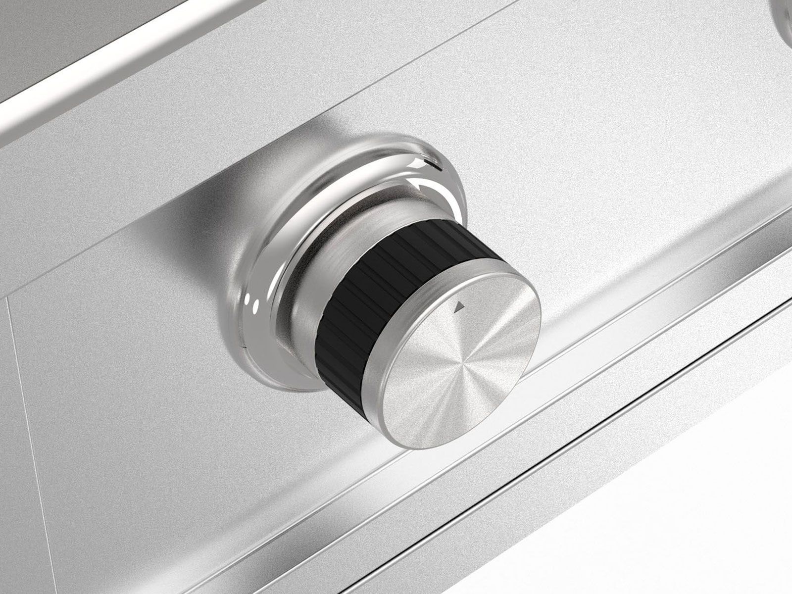 Videl 12-Ft Maestro L-Shaped Outdoor Kitchen Island with Gran Fuego 42-Inch 5-Burner Gas Grill, 30-Inch Gran Plancha Griddle, Double Side Burner, 4.5 Cu. Ft. Refrigerator and Sink