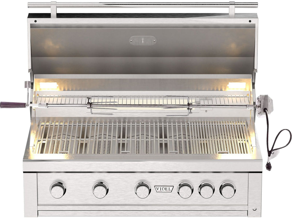 Videl Gran Fuego 42-Inch 5-Burner Built-In Gas Grill with Rear Infrared Burner