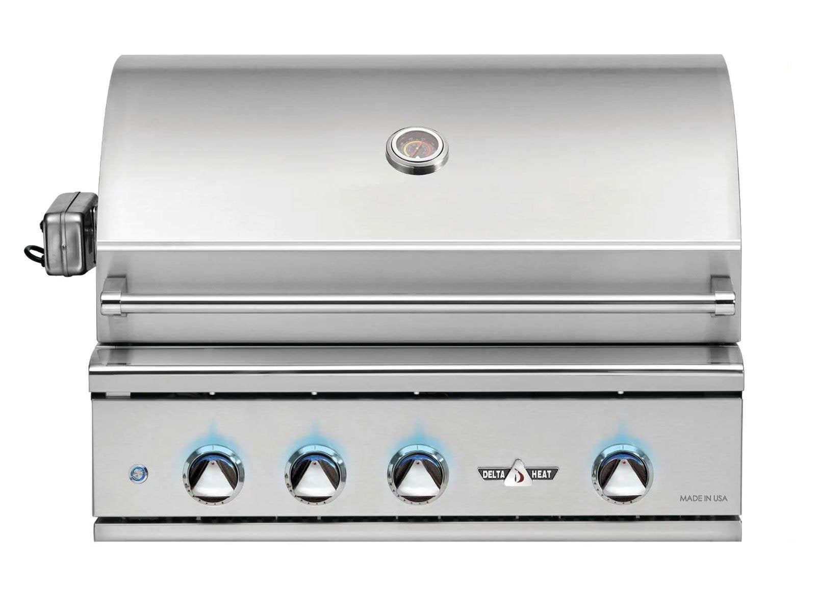 Challenger Designs 6 3/8-Ft Outdoor Kitchen Island with 32-Inch Delta Heat Gas Grill and 24-Inch Dometic Refrigerator