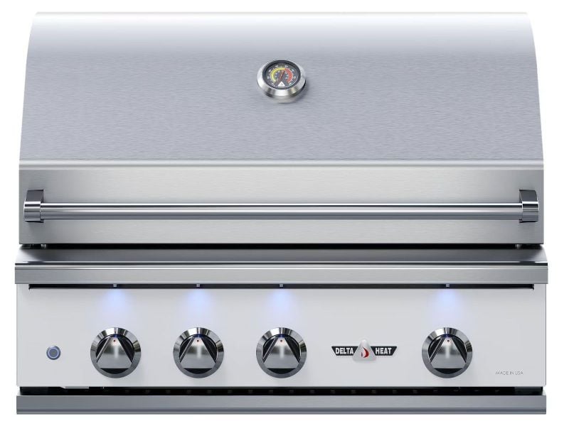 Challenger Designs 7-Ft Outdoor Kitchen Island with 32-Inch Delta Heat Gas Grill