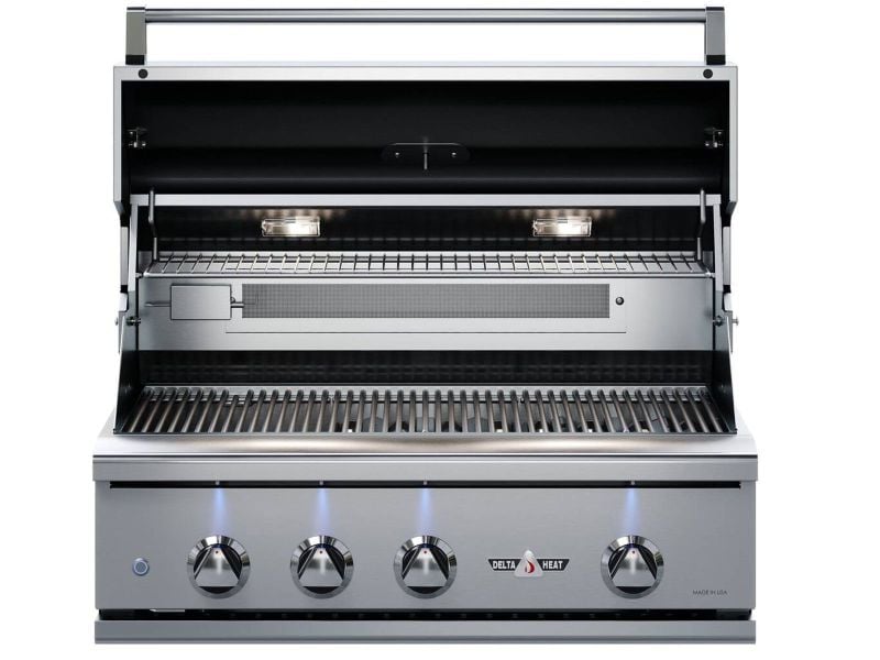 Challenger Designs 7-Ft Outdoor Kitchen Island with 32-Inch Delta Heat Gas Grill